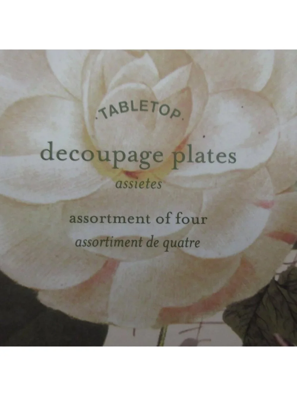 Pottery Barn Snow Bird Salad Plates Set of 4 Chickadee Winter Pine Pinecones 8